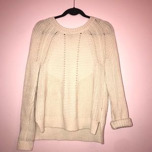 JCREW WHITE SWEATER